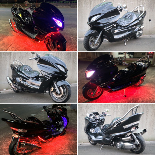 【YAMAHA マジェスティ】ロンホイローダウン加工！！フルメッキフルエアロ！！