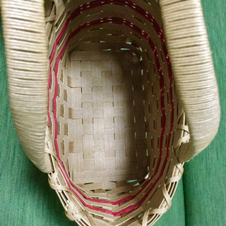 シンプルな かごバッグ 籠バッグ 手作り？ の画像