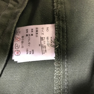 急募！メンズカーキ色ミリタリー風　アウター上着サイズＭの画像