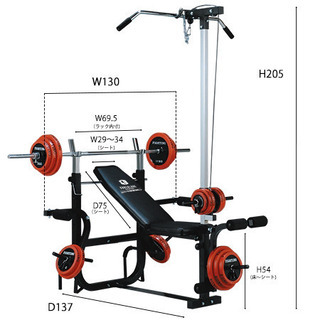 格安！筋トレマシン＆プレート付き