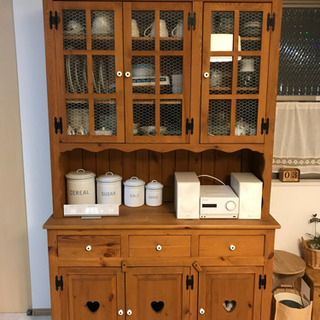 交渉中 カントリー 食器棚 カップボード