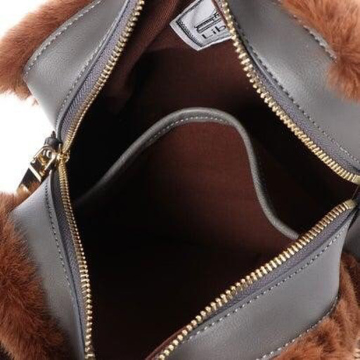 ナノ ユニバース NANO UNIVERSE  【Liberty Bell】フェイクファーショルダバッグ （ブラウン）