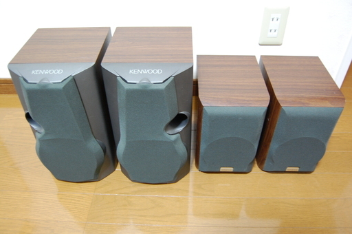 KENWOOD　ケンウッド　スピーカー　4つ　LS-G40　80W　6Ω、LS-SA5　30W　6Ω