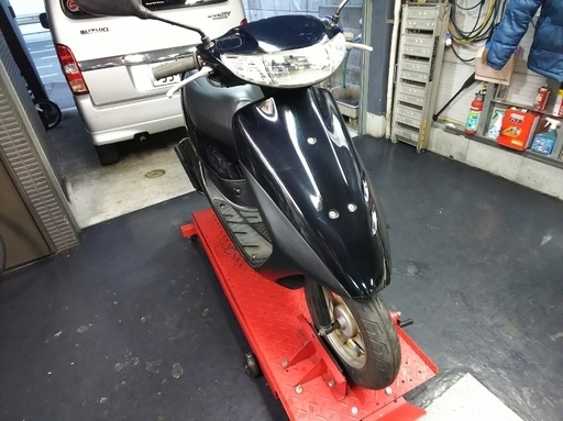 東京都板橋区より AF34 ライブディオ 黒 シャッターキー付きの最終型です！原付き 原チャリ　50cc　スクーター