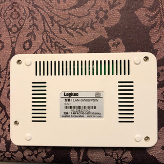 無線LAN aterm WR8165N  ＋　スイッチ　Logitec  LAN-SW08/PSWの画像