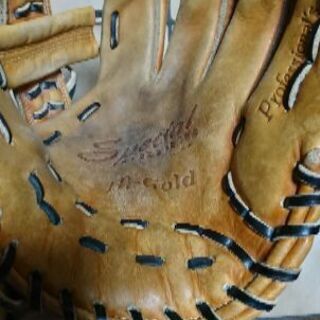 グローブがベコベコ修理グリス入れレース調整等の画像