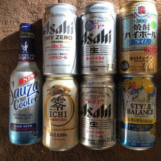 ビール、チューハイ
