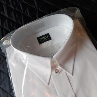 ワイシャツ 白 タブカラー 42-82の画像