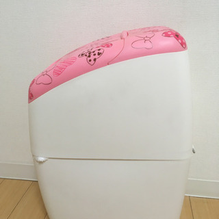 カートリッジ付おむつゴミ箱　ミニーのリボン柄の画像