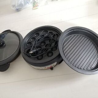 焼肉たこ焼きプレート電気鍋