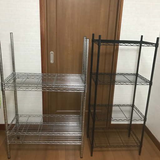 アルミラック  スチールラック 2個セット