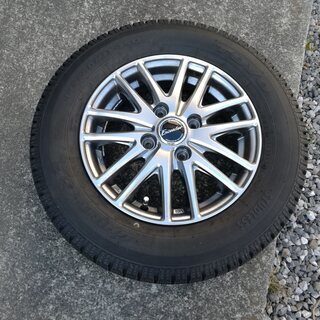 スタッドレスタイヤ4本・アルミホイール付【145/80R13】