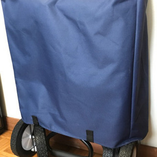 【引取者決定】【未使用】キャリーワゴン　ネイビー　4500円の画像