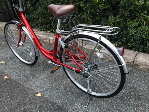 2019年7月購入6段変速26インチ自動点灯軽量アルミフレーム　シティサイクル