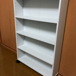 本棚 薄型 キャスター付 86.5×60×15 中古品
