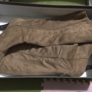 【あげます】LazySwanのロングブーツ(キャメル)の画像