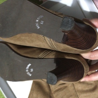 【あげます】LazySwanのロングブーツ(キャメル)の画像