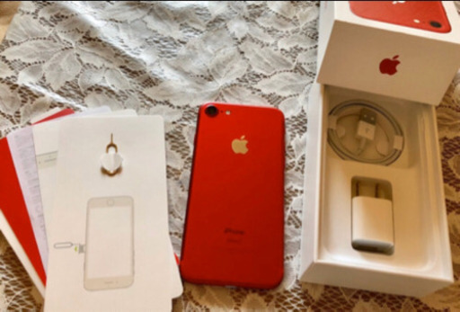 simフリー！【綺麗】Apple iPhone 7 product Red 128GB 限定カラー☆彡