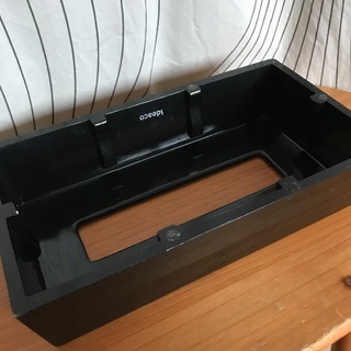 ideaco 黒のボックスティッシュケース 男前インテリアの画像
