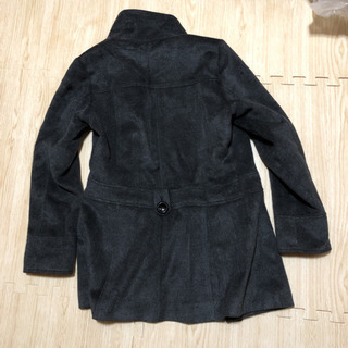 未使用 コート Sサイズ 黒に近い濃いグレー の画像