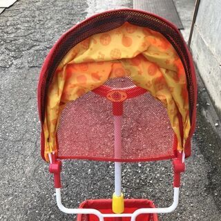 ★ 発送可 ★ ブザー付おでかけ三輪車 それいけ！アンパンマン デラックスII レッドの画像