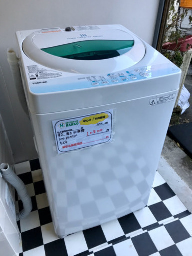 【リサイクルサービス八光　田上店　安心の1か月保証　配達・設置OK】東芝 全自動洗濯機（洗濯5.0kg） AW-BK5GM-W ピュアホワイト