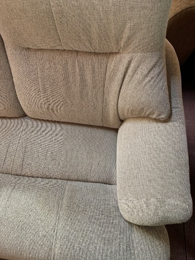 スイートデコレーション　2人掛けソファー　中古　ハイバック　布