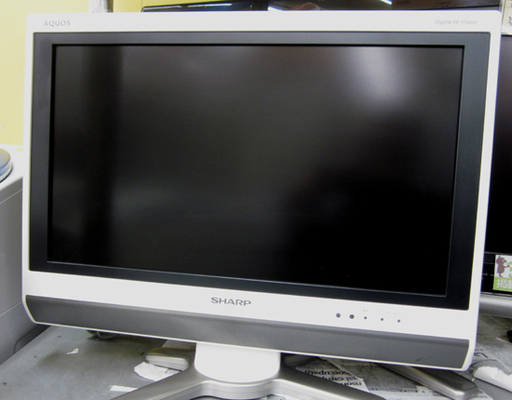 札幌発 アクオス 20インチ 2009年製 シャープ LC-20D50 20型TV テレビ フレーム 白 ホワイト