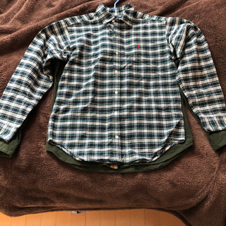 ラルフローレン　チェック柄シャツ　L16/18