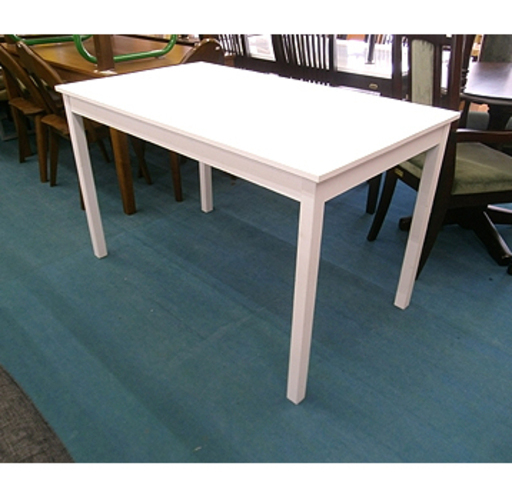 札幌 安い!【IKEA ダイニングテーブル ÖLMSTAD】幅120cm ホワイト 白 パイン材 分解＆組立てかんたん イケア オルムスタード 食卓テーブル 本郷通店