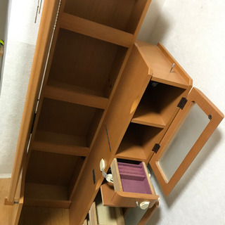 値下げしました！収納たっぷりシステムドレッサー