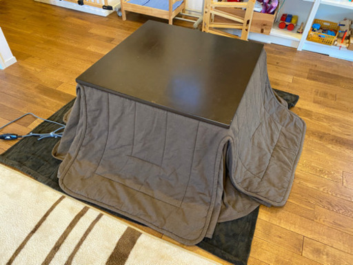 無印良品　フラットヒーターこたつ　布団付き　正方形