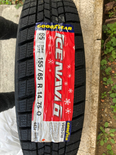 2019年製超バリ溝‼️10分山‼️新品スタッドレスタイヤ中古ホイール付 軽自動車用　