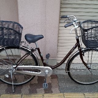 BRIDGESTONE Ookini[おおきに]26吋 ファミリーサイクル LEDオート/ブラウン