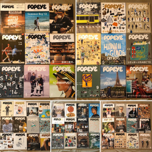 4.6万相当　Popeye ポパイ　雑誌　54冊まとめ売り　セット売り