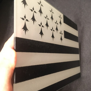 【中古】ガラス製まな板　カッティングボードの画像