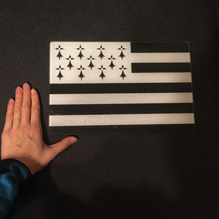 【中古】ガラス製まな板　カッティングボードの画像