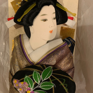 新品　高級羽子板　飾る台付き