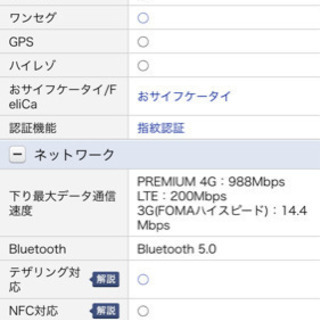 ドコモ専用✨SH-03K Plutinum White✨ 中古美品✨の画像