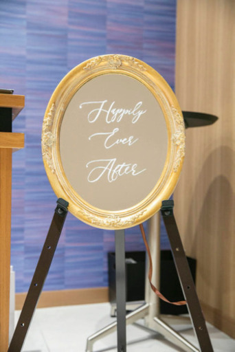 結婚式　ウェルカムミラー　ミラーボード　ウェルカムボード