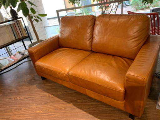 オイルレザーソファー2.5人掛け