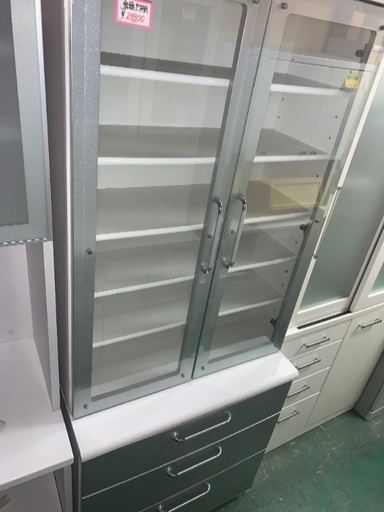 ニトリ？　食器戸棚　中古　お持ち帰りは値引きします