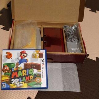 ※値下げ※【 任天堂3DS フレアレッド ＆ソフト付き】