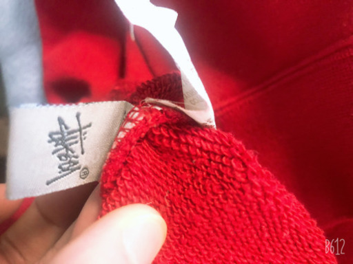 stussy 赤　スエット