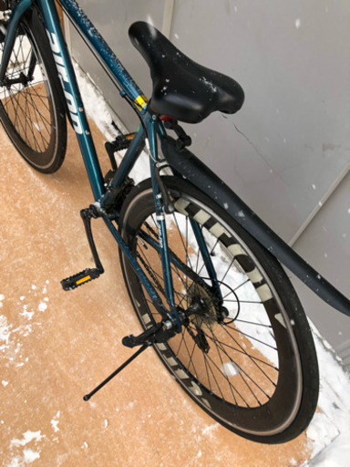 通学・通勤 快速仕様 自転車 ディープホイール 切替付き 運動・ダイエット・サイクリングにも