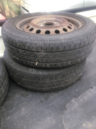 スバル軽用14インチ鉄ホイール4本セット