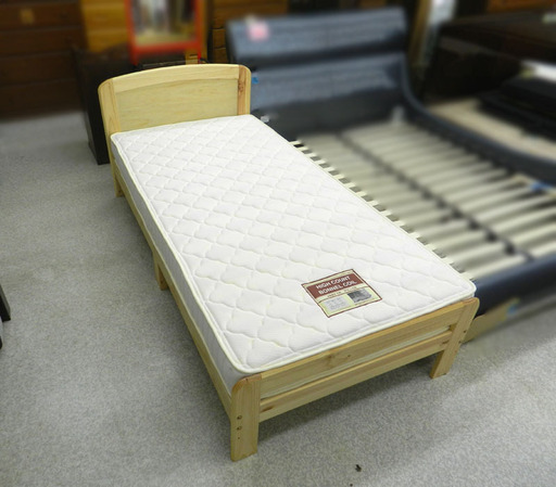 シングルベッド マットレス フレーム 2点 セット 幅100 長さ201cm ニトリ ☆ PayPay(ペイペイ)決済可能 ☆ 札幌市 北区 屯田