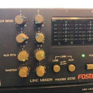 YAMAHA Ｄ110 KORG M1R FOSTEX  LINE MIXER Model 2016 ＋収納用19インチラック の画像