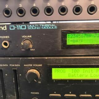 YAMAHA Ｄ110 KORG M1R FOSTEX  LINE MIXER Model 2016 ＋収納用19インチラック の画像