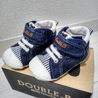 【値下】ファーストシューズ　DOUBLE.B　ミキハウス